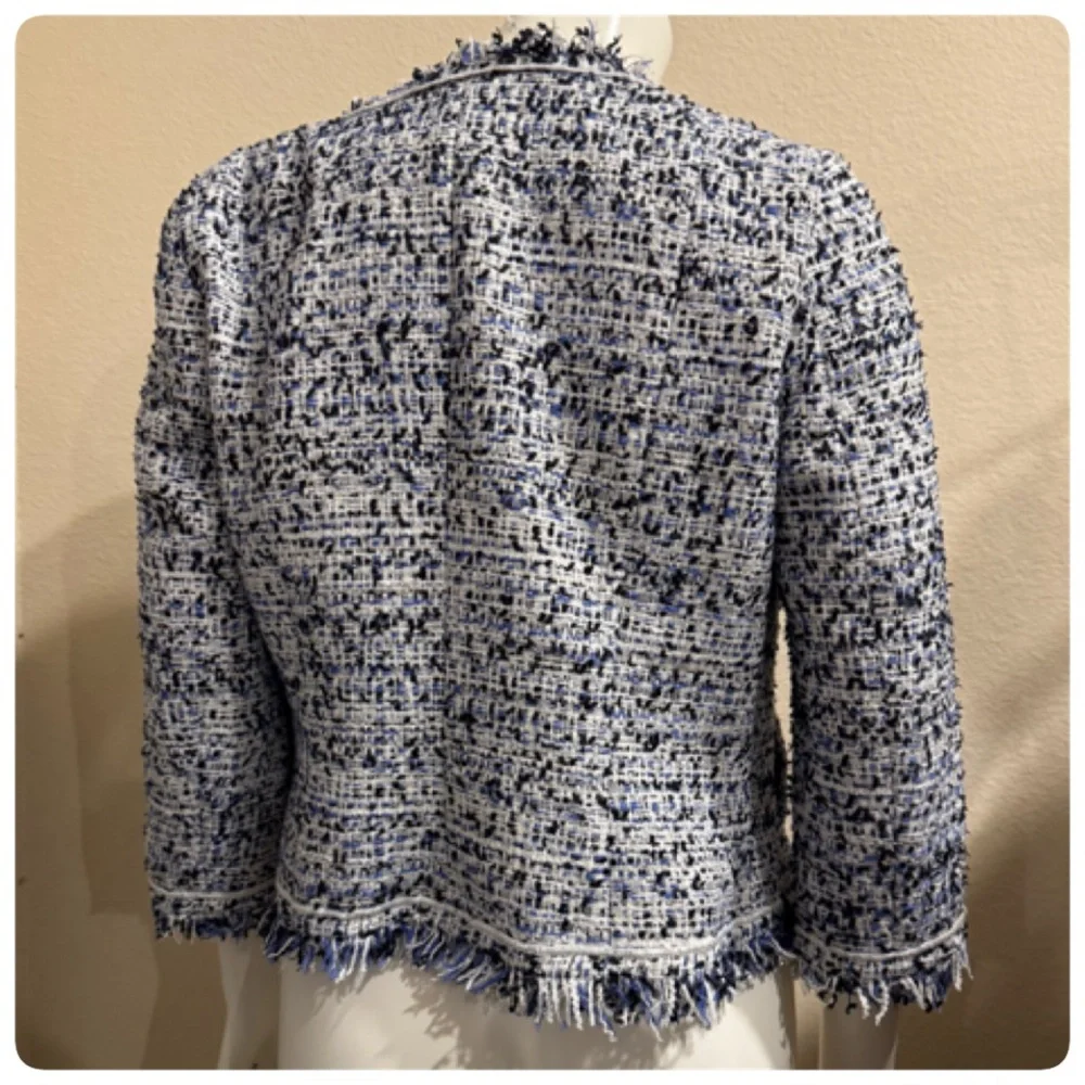 W BY WORTH TWEED BLAZER SIZE 4 - Picture 16 of 16